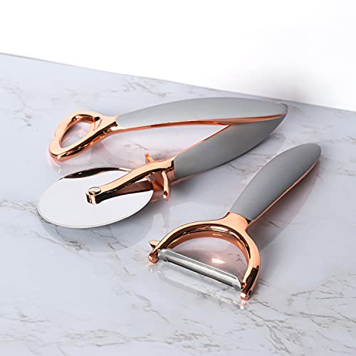 Albalù Bomboniera Taglia Pizza di Design Color Rame Utile Come Bomboniera utile con Scatola Inclusa 20x5 cm