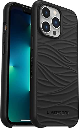 LifeProof Wake Case for iPhone 13 Pro, Shockproof, Drop proof to 2 Meters, Protective Thin Case, Sustainably made from Recycled Ocean Plastic, Black