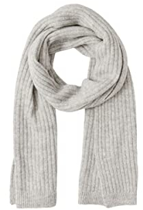 PIECES Damen Pcjeslin Wool Long Scarf Noos Bc, Light Grey Melange, Einheitsgröße
