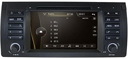 Sat Nav Autoradio Stéréo pour BMW E39 E53 Série 5 pour X5 pour M5 Autoradio GPS Nav Lecteur DVD Stéréo Voiture Lecteur Multimédia 7 Double 2Din Poste Radio Voiture (Couleur : Head Unit)