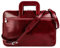 Time Resistance Schlanke Aktentasche aus Leder – Handgefertigte Italienische Computertasche aus Leder – Laptoptasche (Rot)