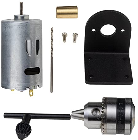 predolo Elektrischer Motor mit Zubehör für präzises Bohren in Holz und Metall, Set A