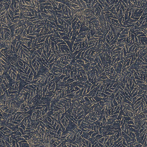 d-c-fix Wachstuchtischdecke Verduro indigo 150 cm rund | Tischtuch im Vintage-Stil für den Küchen-, Ess- oder Gartentisch – lebensmittelecht, abwaschbar & wasserdicht