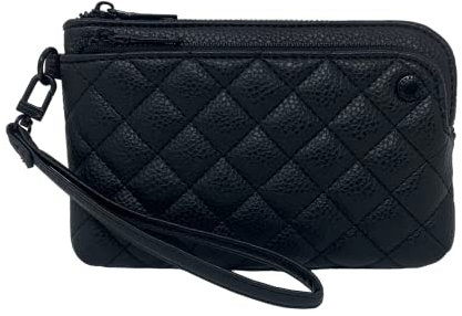 Steve Madden Damen Btrell Wristlet in Schwarz gesteppt, Schwarz, Einheitsgröße