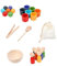 MagiDeal Bälle in Tassen, Montessori-Spielzeug, Früherziehungsspielzeug, Brettspiel, Holzspielzeug, Feinmotorik für Kleinkinder, Baby, Vorschule, sensorisches, 7 Farben