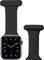 iWatch Strap Compatible with Apple Watch 38-41mm & 42-44 mm, Infection Control Design Silicone Pin Fob for Nurses Midwives Doctors Healthcare workers' iWatch Series SE/7/6/5/4/3/2/1 (Black)