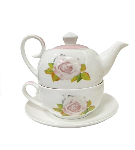 Jameson & Tailor Tea for One Brillantporzellan (Aquarellrose)