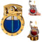 Vintage-Grabenfeuerzeug, transparentes Kerosinfeuerzeug, Kreativität und Persönlichkeit, antikes Steampunk-Feuerzeug (Gold)