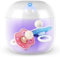 Portable Dummy Steriliser, Mini UV-C Sanitizer Box for Pacifier, 99.99% Sterilization in 3 Mins, USB-C Rechargeable, Mini Sterilizer Box for Baby Pacifier, Bottle Nipples and More (White)