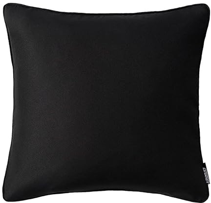 room99 Aura 45 x 45 cm Zierkissenbezüg Kissenbezüg Kissenhüll Dekorative Dekokissen Wurfkissenbezug Deko Aesthetic Modern Schlafzimmer Wohnzimmer Schwarz,1 Stück