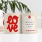 Transparent Gift Taza Personalizada LOVE con Mensaje Novio y Novia. Tazas Personalizadas para Parejas. Regalos Originales para Hombre y Mujer. Regalos Personalizados con Foto San Valentín, Aniversario