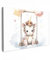 MuchoWow© Bilder 60x40 cm Wohnzimmer Deko Modern Wandbild Kunstdruck auf Leinwand Bild Schlafzimmer über Bett Room Decor Einhorn - Tier - Kinder - Babyzimmer - Kinderzimmer - Einhorn