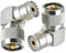 ACONRFTOL 2-Pack UHF-Buchse auf UHF-Stecker Rechteckstecker UHF CB-Funkadapter UHF PL259 auf SO239 90 Grad Antennenadapter RF-Koaxialadapter für CB-Amateurfunkantenne Koaxialkabel
