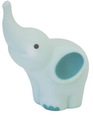get2trade Sanfte Schlummerleuchte: LED-Nachtlicht Elefant in Beruhigendem Türkis, 14 x 16 x 20 cm