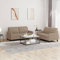 ShGaxin 2-TLG. Sofagarnitur mit Kissen Cappuccino-Braun Kunstleder, Sofa Mit Relaxfunktion, Couchgarnitur, Wohnzimmer Sofa, Couch, Sofa Set 3201362