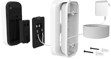 CHAMBERLAIN myQ Smart Garage Door Video Keypad Kit Adaptateur d'alimentation Filaire Fonctionne avec Les ouvre-Portes, LiftMaster et Craftsman, Blanc