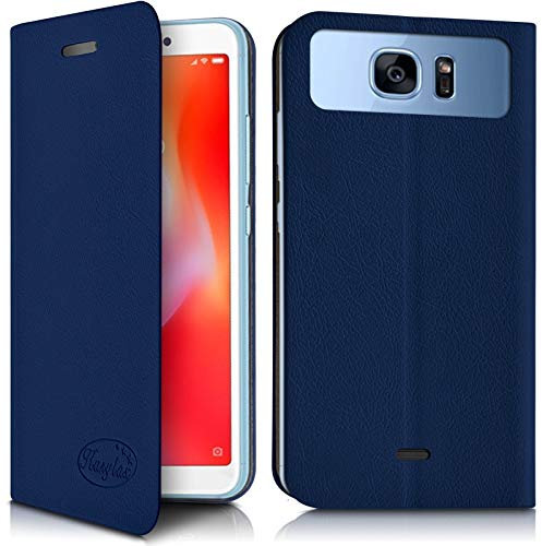 KARYLAX - Etui de Protection à Rabat Couleur Bleu (Ref.1-A) pour Smartphone Logicom Le Wave 2