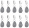ZHXGO 10Pcs Marble Tablecloth Weights, Picnic Table Weights Clips, Table Cover Weights Hangers, Gray Teardrop Tablecloth Weights, Tablecloth Pendants Stone for Picnic Wedding Decoration