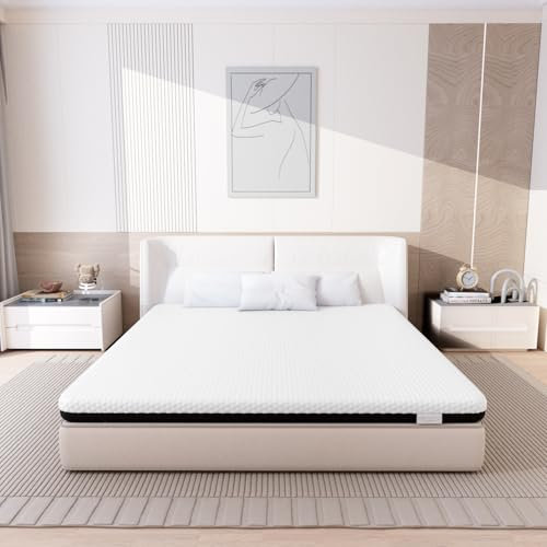 Memory Matratzen Matratze 180x200, Härtegrad 3, Kaltschaum, Gel-Memory-Schaum, Druckentlastung der Wirbelsäule (180x200x10cm)