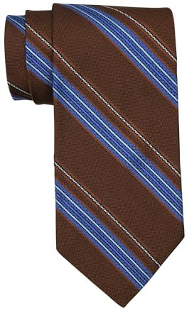 Brooks Brothers Braun-Blau gestreifte Krawatte, Braun, Einheitsgröße