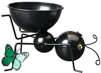 Ameisen-Blumentopf aus Schmiedeeisen, Organizer für Tiere, Cartoon-Tiere, für Zuhause, Garten, Innen- und Außenbereich