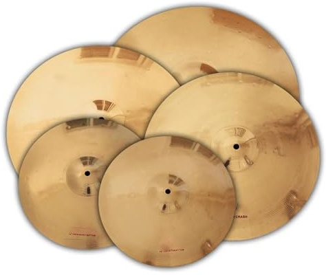 Schlagzeug Beckensatz Beckensets 14 Zoll Hi-Hat + 16 Zoll Crash + 18 Zoll Crash + 20 Zoll Ride Für Drum-Kits