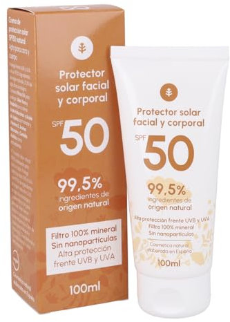 PLANETA HUERTO | Crema de Protección Solar SPF50 100 ml | Alta Protección UVA/UVB | Ingredientes Naturales | Apta para Toda la Familia | Ecológica y Vegana