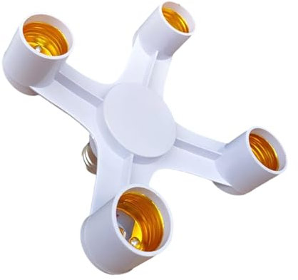 HAISENG Répartiteur de douille de base E27 vers E27 - Support d'ampoule LED 2 en 1 3 en 1 4 en 1 5 en 1 6 en 1