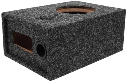 Vaguelly Car Audio Modification Box Subwoofer Enclosure for Vehicle Sound System Portable Speaker Enclosure Carpet Cover