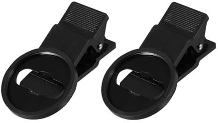 Toddmomy 2 Stück 37mm Handy Kameraobjektivklemmen aus Abs rutschfest und Handyschonend Universell für Weitwinkel und Makroobjektive Geeignet
