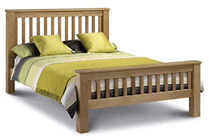 Julian Bowen Double Bed, Wood, Oak