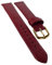 Herzog Design I Uhrenarmband Kalbsleder Purpurrot 20507G, Stegbreite:14mm