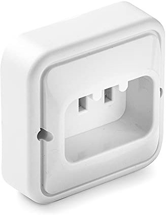 FAMATEL – Base fija empotrar | Sin cable | Toma con TT | 85 x 85 x 35 mm | 25A | 250V