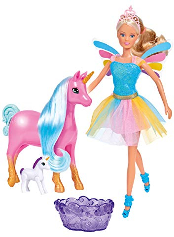 Simba - Steffi Love Fée + Licorne Enceinte - Poupée Mannequin 29cm - 1 Bébé Licorne Inclus - 105733313
