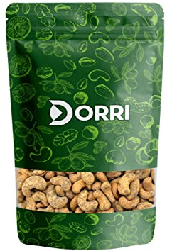 Dorri - Cashew Nuts Sea Salt and Black Pepper 1kg | Premium Whole Roasted Cashews, Flavoured Cashew Nuts, Gourmet Snack, High Protein, Party Snacks (Available from 100g to 5kg)