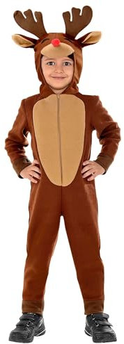 W WIDMANN MILANO Party Fashion - disfraz infantil reno, mono, disfraz animal, ciervo, disfraces