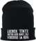 EXPRESS-STICKEREI Beanie für Damen und Herren - Warme Wintermütze mit Spruch Lieber Tinte unter der Haut, als scheiße im Hirn - Lustige Strickmütze - Unisex Wollmütze - Haube mit Spruch