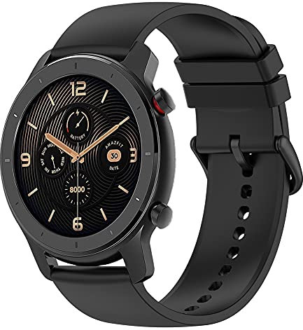Kobmand Compatible con Correa Amazfit GTR 42mm,Correa De Reloj De Repuesto de Silicona de 20 mm para Amazfit Bip S/Bip Lite/GTS/GTR 42mm (Negro)