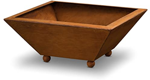 Rostikal Rost Dekoschale 50 x 50 cm, 15 cm tief Gartendeko Pflanzschale Blumenschale Dekoration Terrasse