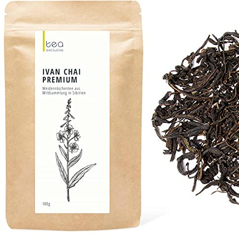 Ivan Chai Premium, Weidenröschen Tee aus Wildsammlung in Naturschutzgebiet, fermentiert, 100g Beutel - tea exclusive