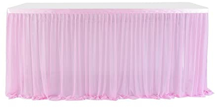 183 x 76 cm, gonna da tavolo in poliestere, gonna da tavolo in tulle, per baby shower, decorazione da tavolo, per matrimoni, compleanni, caramelle, Natale, San Valentino