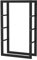SCHMIDT security tools Kaminholzregal 60x25x100cm Stahl Schwarz Brennholzregal Holzstapelhilfe Holzunterstand Holz-Regal