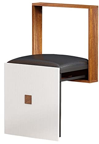 UIILO Faltbarer Wandhocker Wandmontierter 7 cm Ultradünner Klappstuhl Geeignet für Eingangsbereiche Wandklappstuhl Klappstuhl (D)