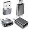 BASESAILOR Adaptateur USB C 4 Pack,Type C Femelle vers USB A Mâle Chargeur Câble & Thunderbolt 4 OTG Convertisseur pour MacBook,iPhone 16 15 14 13 12 Plus Pro Max Mini,Galaxy S25 S24 A54,Z Fold Flip 5