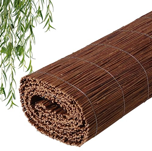 Natursache I Natürlicher Weidenmatte Balkon Sichtschutz - Privatsphäre genießen in stilvollem Design | Hochwertige, langlebige Matte aus natürlichen Materialien für Ihren Balkon (Weidenmatte 140x300)