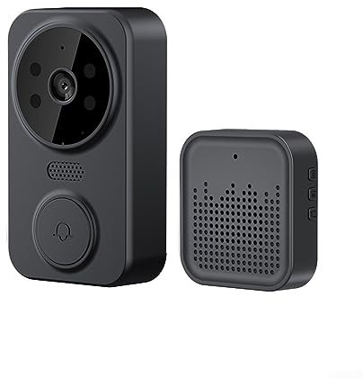 Campanello video wireless intelligente, campanello visivo intelligente Citofono domestico Visione notturna WiFi campanello di sicurezza ricaricabile