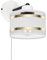 alfalux Wandleuchte Innen Wandlampe Mit Schnur-Zugschalter LED Lampe Aus Metall Für Wohnzimmer Schlafzimmer Kinderzimmer Treppenhaus Wandlampen Wandleuchten SHWAND-TI-1010WE-WE