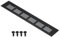 PATIKIL 10 x 2 Inch Door Air Vent Cover, Aluminum Grille Ventilation Cover Louvered with Mounting Screws for Cabinet Wardrobe Door, Black