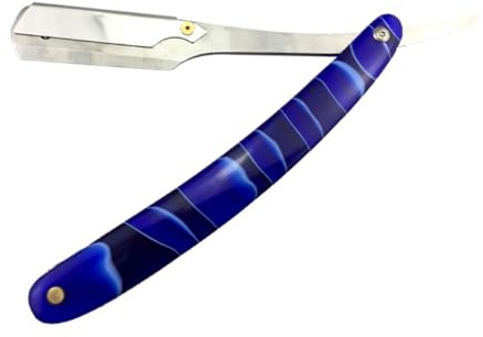 minkissy Chic Metall Rasiermesser Für Männer Vintage Faltbares Rasiermesser Geeignet Für Bart Koteletten Feines Haar Handrasierer Für Friseursalons Und Zuhause Platzsparend Und Einfach