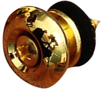 Gitarrengurtknöpfe, 2 Stück, Metallriemen, flacher Pilzkopf für Akustikgitarre, Ukulele, Gitarrengurt, Pins